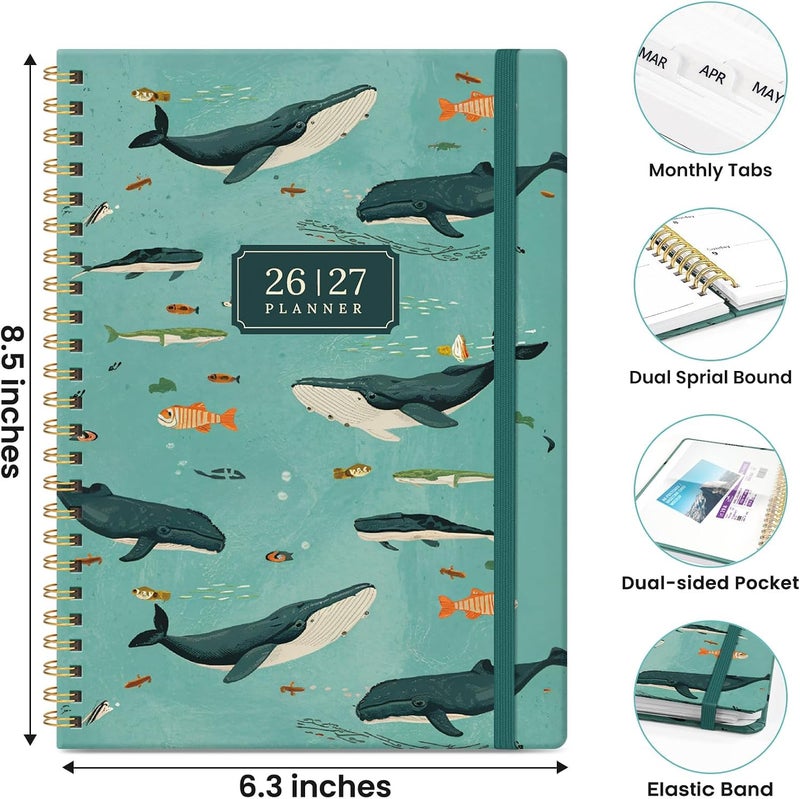 ZOTIA Planner 2026-2027, Monthly and Weekly Calendar Academic Planner July 2026 - June 2027, Hardcover Student Teacher Planning Agenda Book with Tabs, Perfect for Office School Supplies, A5 (6.3" x 8.5 - Image 4