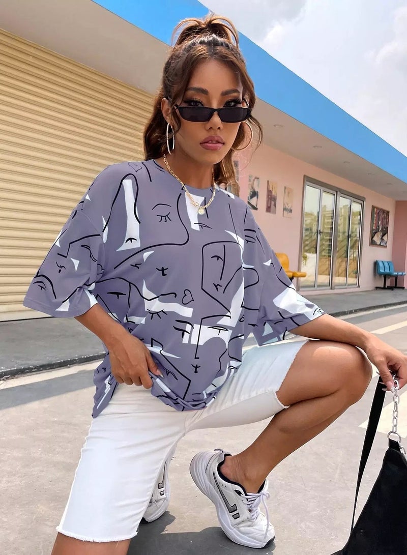 Figure Graphic Drop Shoulder Tee  - Image 4