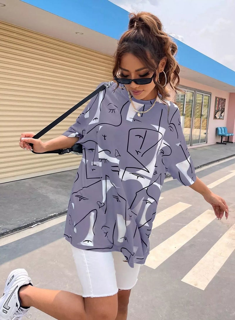 Figure Graphic Drop Shoulder Tee  - Image 3