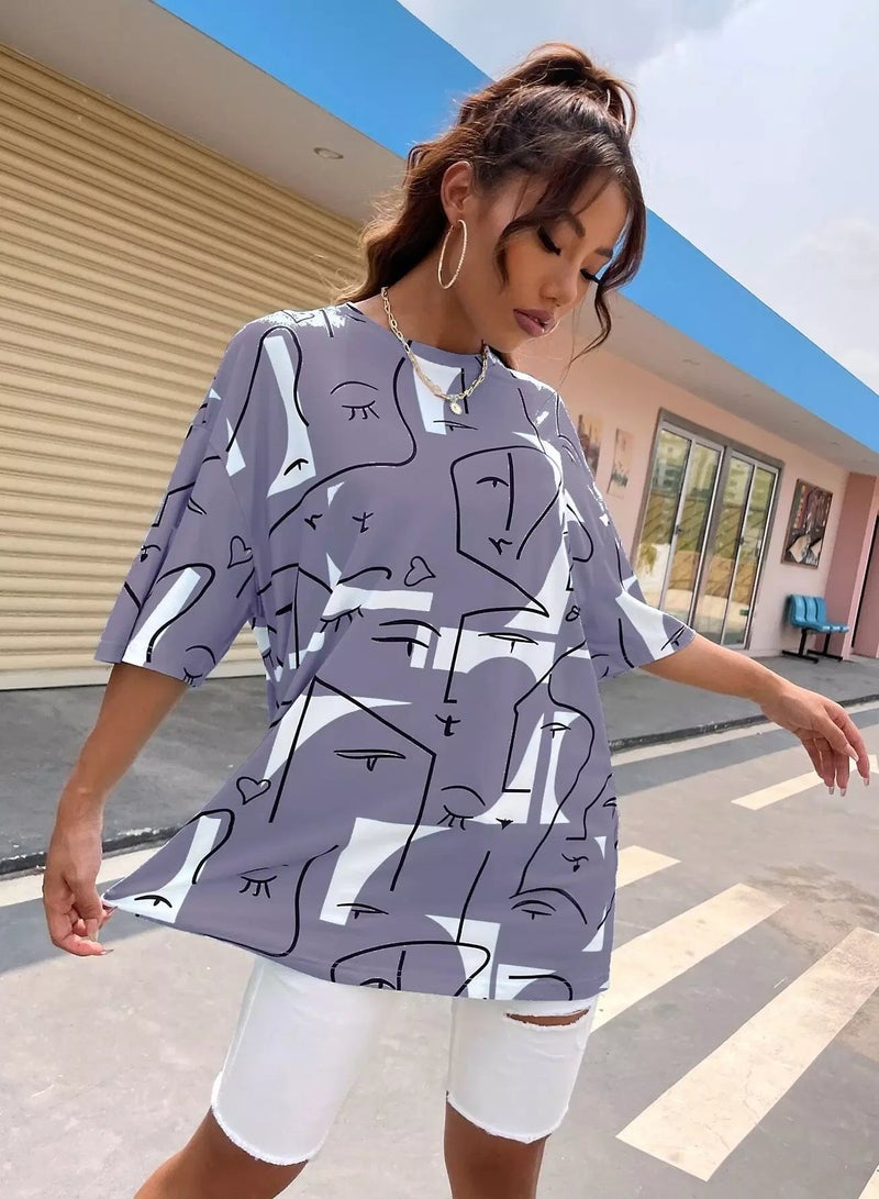Figure Graphic Drop Shoulder Tee  - Image 5