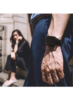 Muyixin Stainless Steel iWatch Band 49mm 45mm 44mm 42mm for Apple Watch Series 8/7/6/5/4/3/2/1/SE/SE2/Ultra  - Image 2