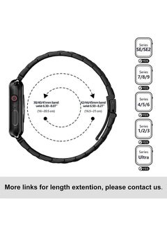 Muyixin Stainless Steel iWatch Band 49mm 45mm 44mm 42mm for Apple Watch Series 8/7/6/5/4/3/2/1/SE/SE2/Ultra  - Image 3