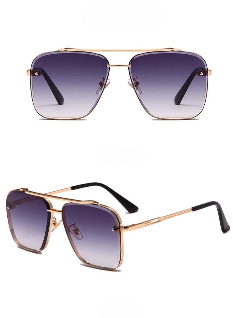 HDCRAFTER Metal Frame Polarized UV400 Sunglasses - Image 1