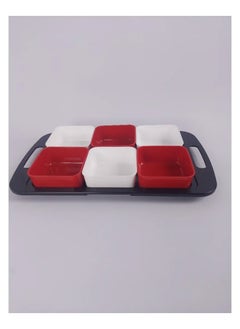 max plast Max Plast high quality plastic tray snack set, multi-colored  - Image 3