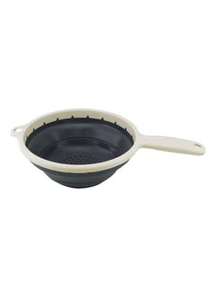 CMP Kitchen Foldable Silicone Strainer Colanders, Collapsible Colanders with Handles, Space-Saver Folding Colander for Draining Pasta, Vegetable - 22cm  - Image 1