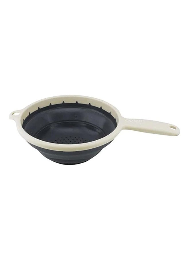 CMP - Kitchen Foldable Silicone Strainer Colanders, Collapsible Colanders with Handles, Space-Saver Folding Colander for Draining Pasta, Vegetable - 22cm - Image 1