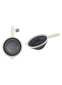 CMP Kitchen Foldable Silicone Strainer Colanders, Collapsible Colanders with Handles, Space-Saver Folding Colander for Draining Pasta, Vegetable - 22cm  - Image 3