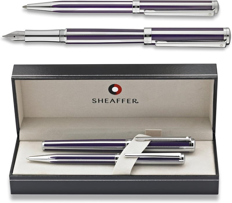 مجموعة أقلام شيفر إنتنسيتى بنفسجي كروم متوسطة الحجم 9232