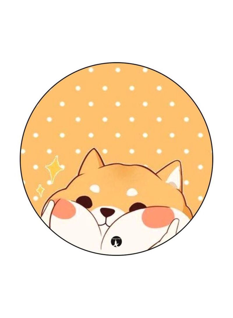 RKN A Dog Printed Badge Yellow/White/Brown - Image 2