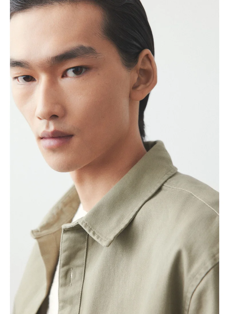 اتش اند ام Regular Fit Cotton twill overshirt