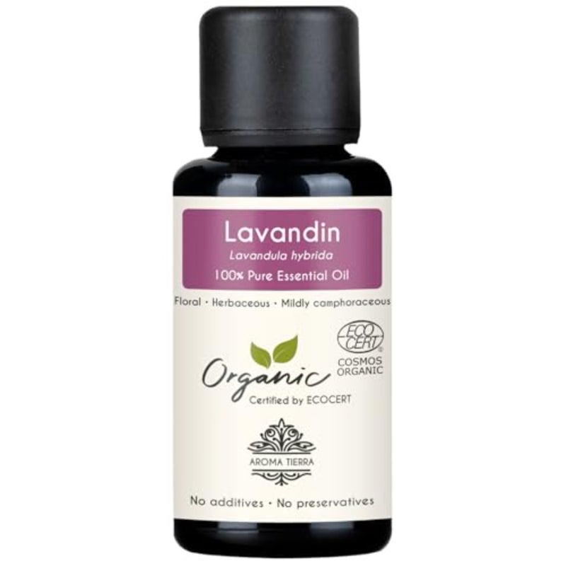 زيت اللافاندين العطري العضوي 30 مل - نقي وطبيعي 100% - منعش وزهري وعشبي - للناشر والنوم والاسترخاء والبشرة والشعر والحمام والمنزل والغسيل - Image 1