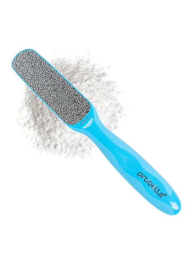 Probelle Double Sided Multidirectional Nickel Foot File Callus Remover - Immediately Reduces calluses and Corns to Powder for Instant Results, Safe Tool (Blue) - Image 1