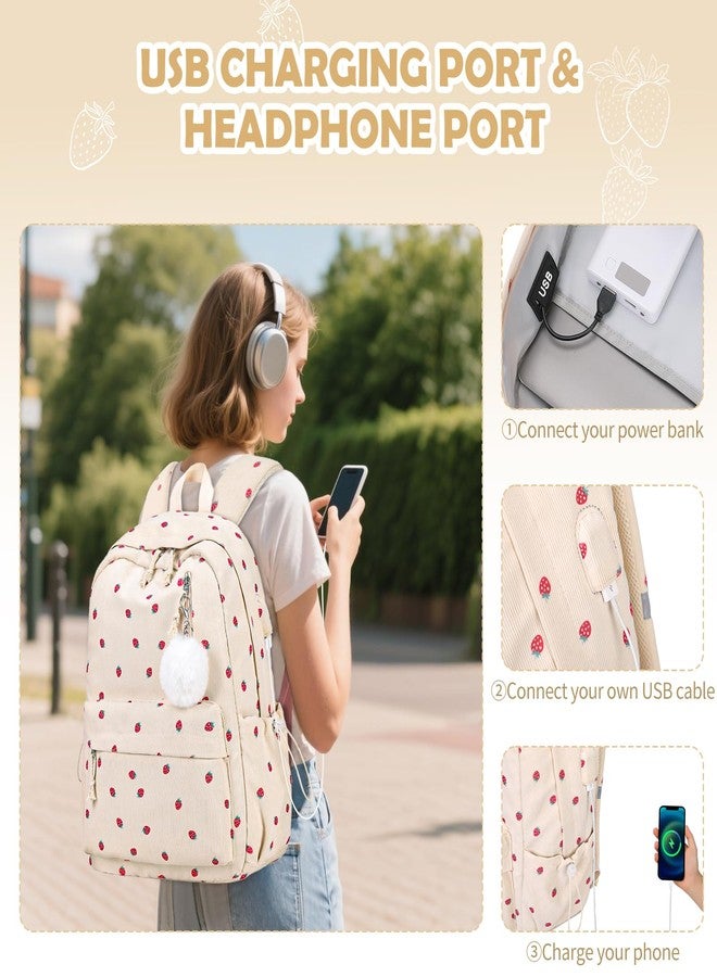 ACESAK 20 Backpack, Beige Strawberry, Large, Backpack - Image 4