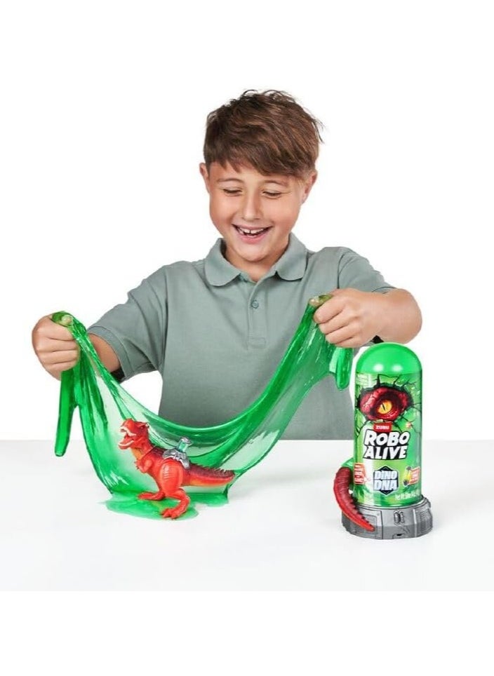ROBO ALIVE - Zuru Robo Alive Dino DNA Playset Series 1 Assorted, dig, build, and explore, search through the oozing slime, find the dino parts and build epic dinos. - Image 1
