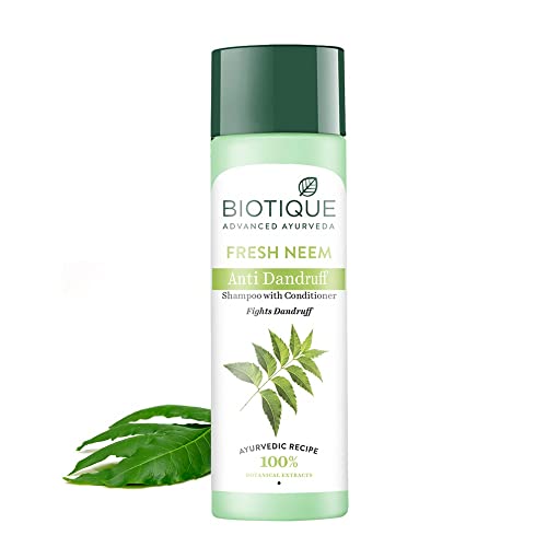 Biotique Margosa Anti-Dandruff Shampoo & Conditioner 190Ml/ 6.42 Fl.Oz I Leaves Hair Fresh, Lustrous And Full Of Natural Body - Image 1