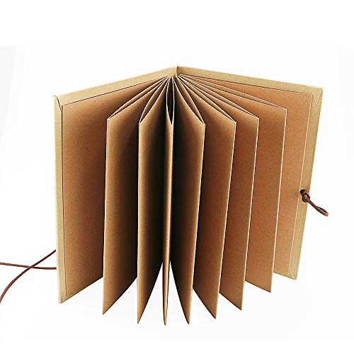 Twdrer 2 Pack Hardcover Photo Albums DIY Scrapbook Albums,Stretchable Folding Kraft Paper Photos Collection for Wedding Anniversary Valentines Day Student Graduation Gift(6" x 8") - Image 3