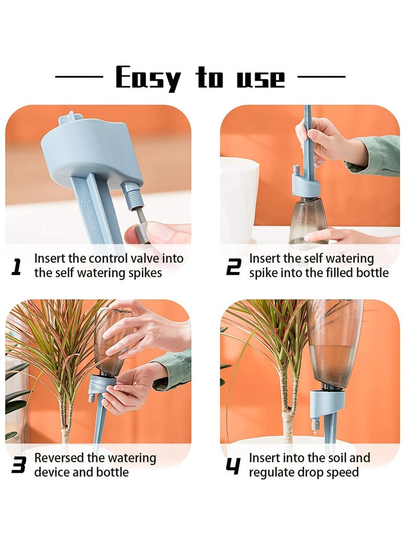 Excefore - Plant Watering Devices, Plant Watering Globes, Self Watering Spikes with Slow Release Control Valve Switch, Automatic Drip Irrigation Kit - Image 1