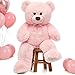 MorisMos Giant Teddy Bear Stuffed Animal 3ft36 inch Big Pink Teddy Bear for Girlfriend Boyfriend Wife Mom Fiance Valentines GiftLarge Stuffed Bear for Baby Shower Birthday Christmas DecorPink - Image 4