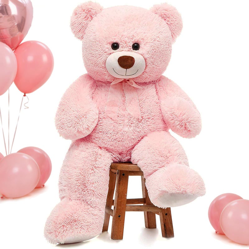 MorisMos Giant Teddy Bear Stuffed Animal 3ft36 inch Big Pink Teddy Bear for Girlfriend Boyfriend Wife Mom Fiance Valentines GiftLarge Stuffed Bear for Baby Shower Birthday Christmas DecorPink - Image 2