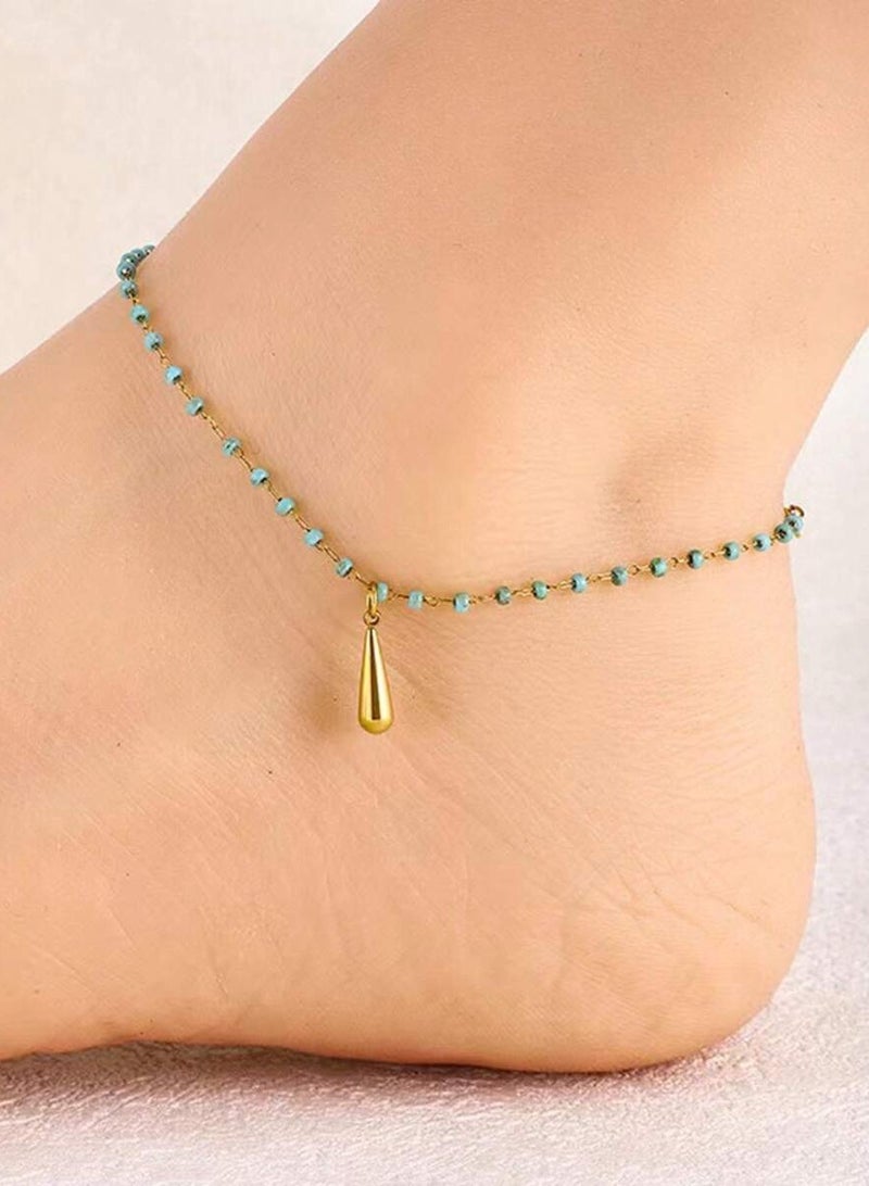 JewelryPalace Stainless Steel 18k Gold Plated Anklet - Image 1