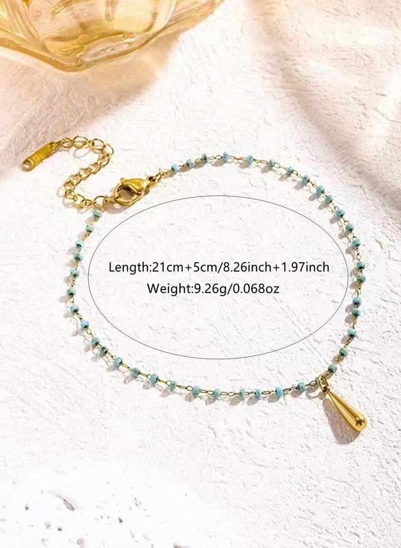 JewelryPalace Stainless Steel 18k Gold Plated Anklet - Image 4