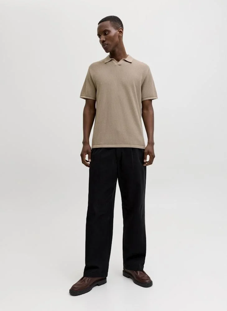 JACK & JONES  Essential Knitted Polo for Men | Best Price UAE