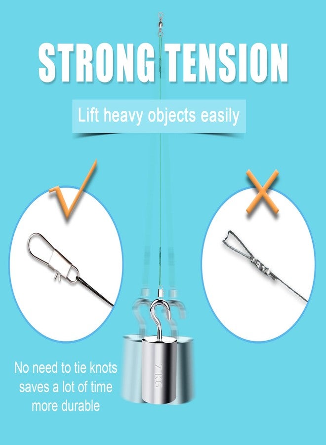 XIHIRCD 30pcs Fishing Leaders, 9.25 inch Stainless Steel Leader Wire with Swivel Buckle Fishing Leaders Line Connecting Fishing Tackle Lure or Hook, for Saltwater and Freshwater (Black) - Image 4