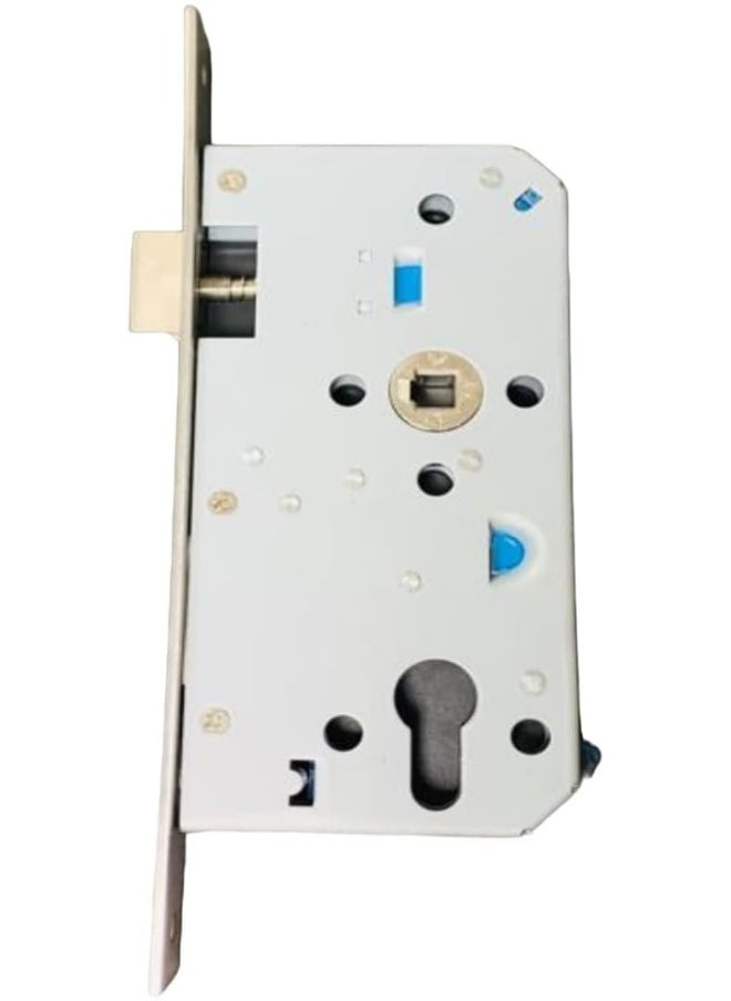 Biella Mortise Stainless Steel Door Lock Body With Cylinder, Strike Plate, Along With 5 Keys Etc...  - Image 2