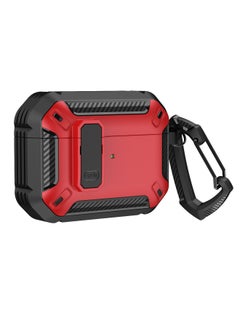 Applicable To AirPods 4 Wireless Bluetooth Headphone Set For Apple Pro2 Silicone Headphone Protective Shell 2/3 Generation With Switch-Color:Black And Red-Applicable Model:AirPods Pro2