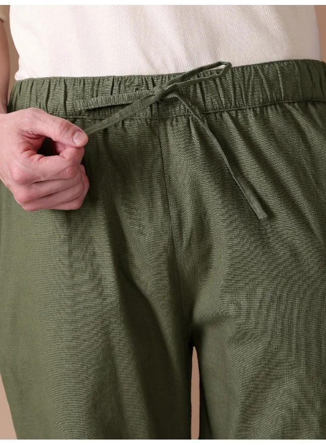 Beyoung BEYOUNG Cedar Green Loose-fit Pyjamas