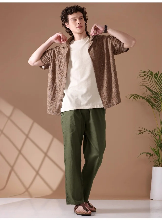 Beyoung BEYOUNG Cedar Green Loose-fit Pyjamas