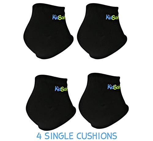 KidSole Gel Heel Strap for Kids with Heel Sensitivity from Severs Disease, Plantar Fasciitis. (Black) (Kids Sizes 1-6, Black) - Image 2