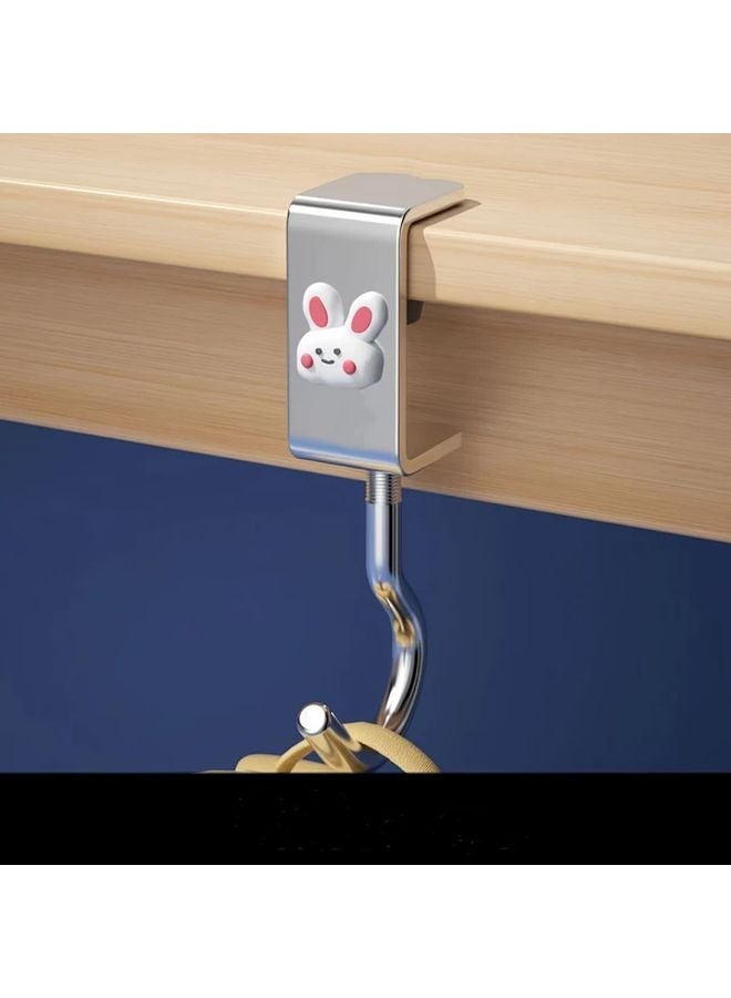 3pcs No Drill Adjustable Metal Desk Hooks For Backpacks Dorms Home Office - Image 5