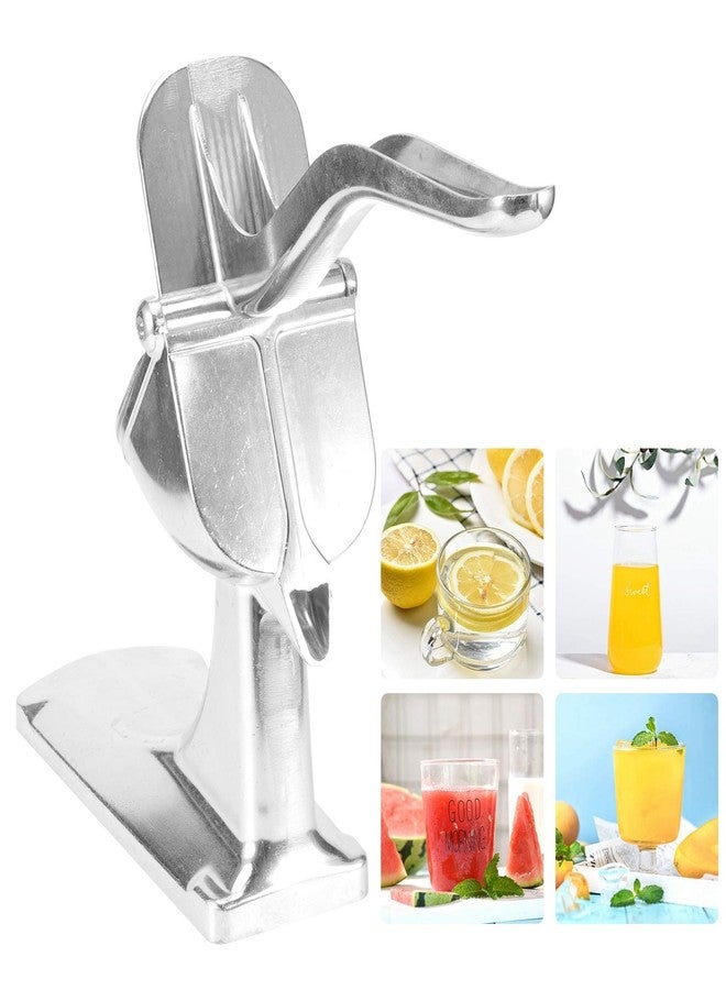 Fockety Stainless Steel Manual Fruit Juicer,Multifunction Mini Lemon Squeezer Juicer Citrus Manual Juicer Press,Easy, Juicer Extractor Tool for Lemon Orange Citrus Vegetable - Image 2
