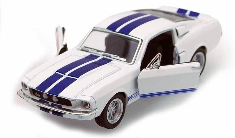 KiNSMART - 1967 Ford Shelby Mustang GT500 1:38 Scale 5" Die Cast Metal Model Toy Muscle Car (4Set) - Image 2