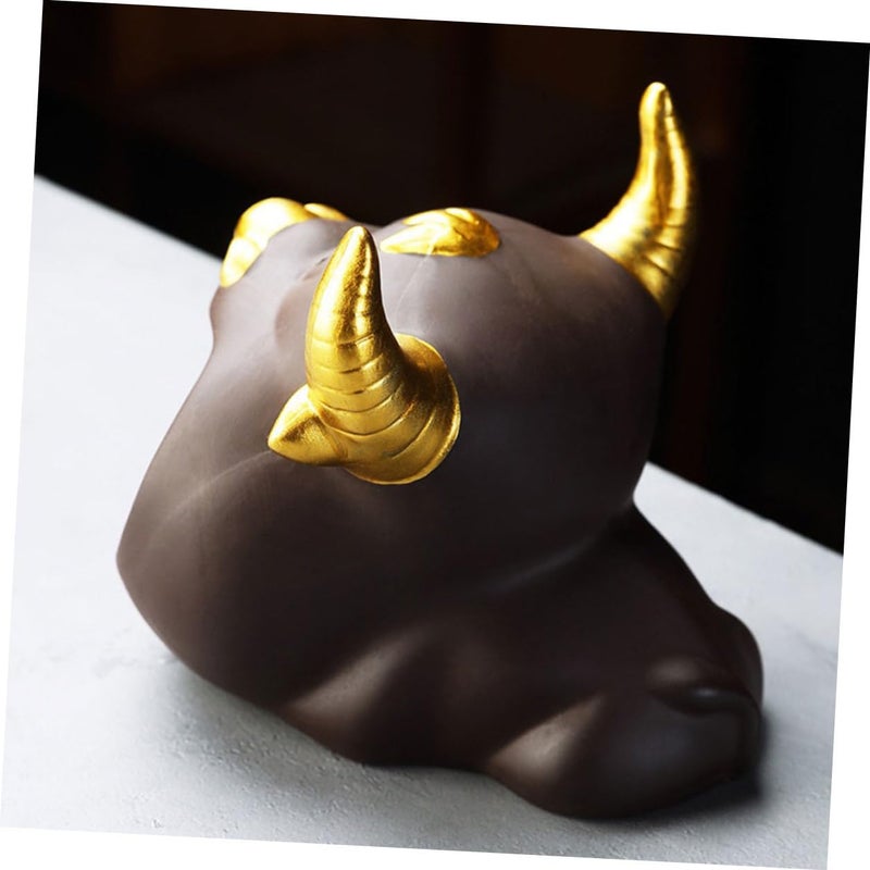 Ceramic Cow Pattern Smokeless Ashtray Desktop Decoration For Home And Car - Image 4