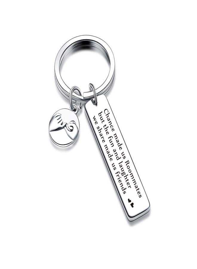 Nothers Roommates Jewelry Best Friend Keychain Best Friend Gift Best Friend Jewelry BFF Gift BFF Jewelry BFF Keychain Long Distance Friendship Keychain Roommate Gift (Roommate Keychain) - Image 1