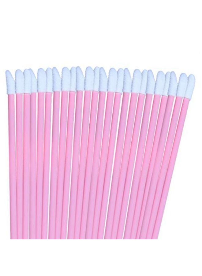 نيبمينينت طقم فرش شفاه للاستخدام مرة واحدة مكون من 200 قطعة وردي/أبيض - Image 1