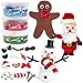 JOYIN Christmas Build a Snowman Santa Claus and Gingerbread Man Craft Kit 3 Packs Modeling Clay DIY Kit for Arts and Craft Activities Xmas Stocking Stuffers for Kids Party Favor Gift Class Games - Image 3