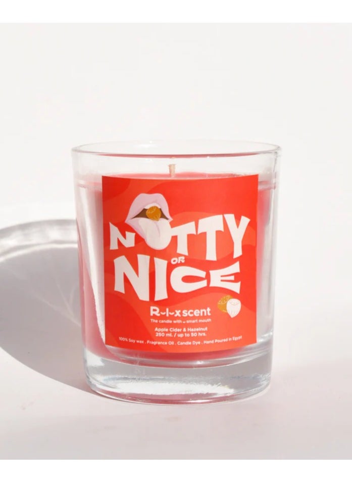 Relaxscent Nutty or Nice wooden wick candle 