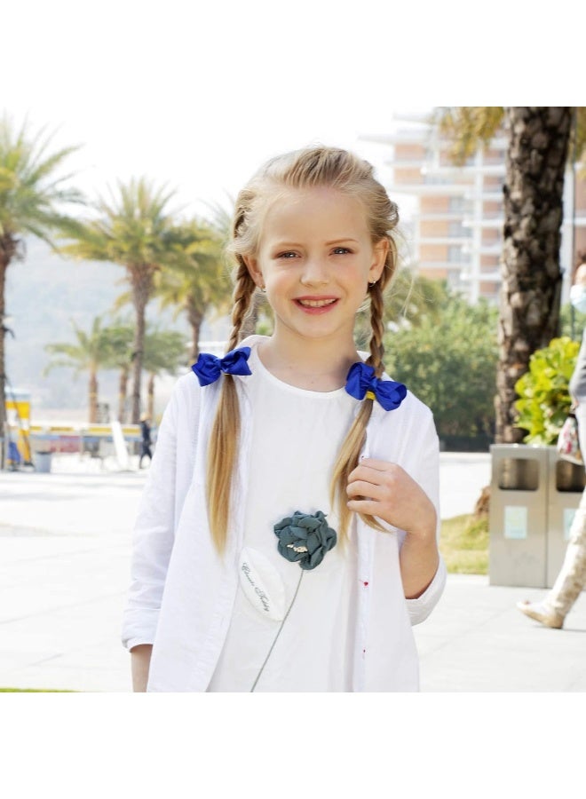 Oaoleer 30 Colors Grosgrain Ribbon Hair Accessories - 3 Inch Bows, Clips, Barrettes, and Alligator Clips for Girls, Toddlers, Kids, and Teens - Image 3