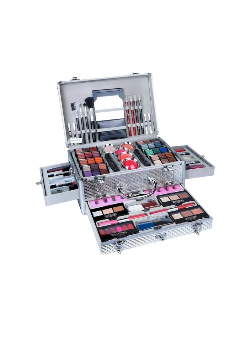 مسيونج مجموعة مكياج احترافية متعددة الاستخدامات 106 قطعة – طقم تجميل متكامل يحتوي على ظلال عيون وأحمر شفاه وماسكارا