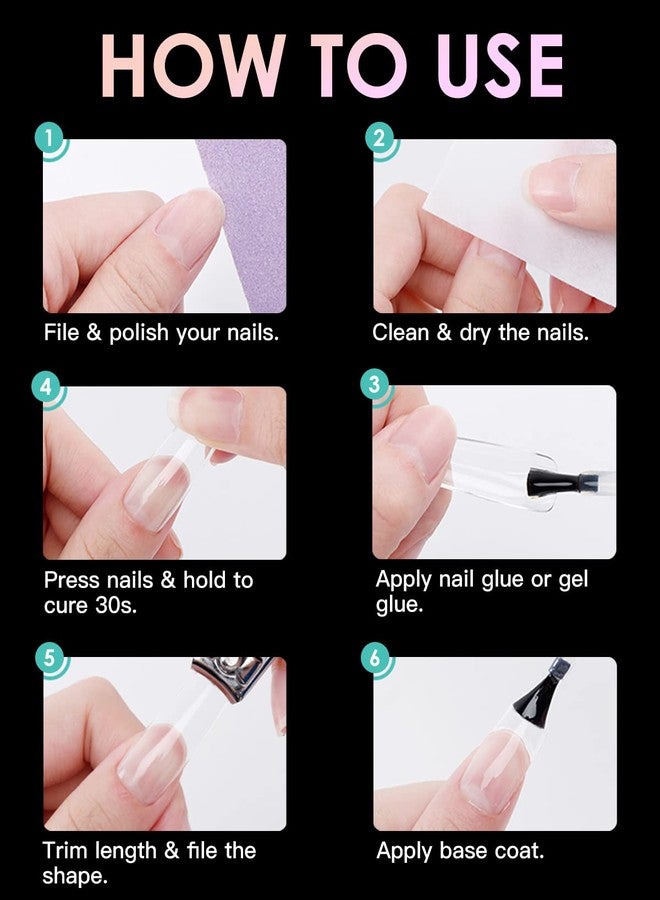 BORNBYME Soft Gel Nail Tips Medium Stiletto, 120PCS Pre Buff Full Cover Shaped Nail Extenison Tips Half Matte Gel Nail Tips BORNBYME - Image 4