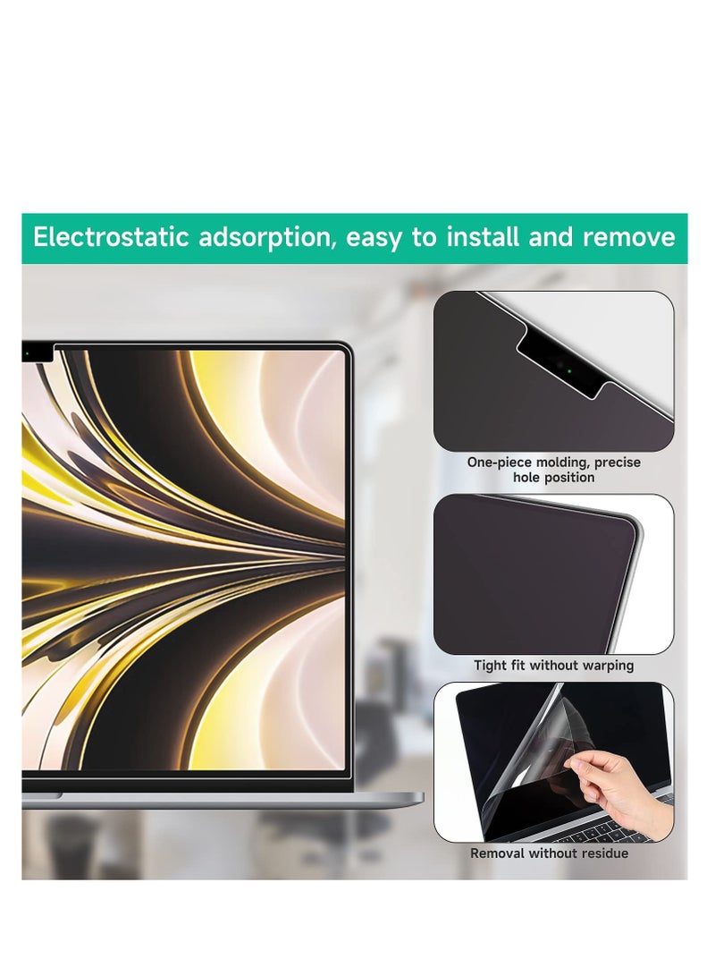 1Pack Screen Protector for MacBook Air 13.6 Inch 2025 M4 Chip A3240/2024 M3 Chip A3113/2022 M2 Chip A2681, Anti-Glare Anti Fingerprint Film Matte Screen Film--Matte Clear - Image 5