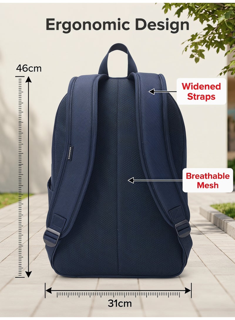 CONVERSE Back to School Classic,Converse GO 2 Navy Blue Unisex Backpack Large Capacity School Bag - Image 4