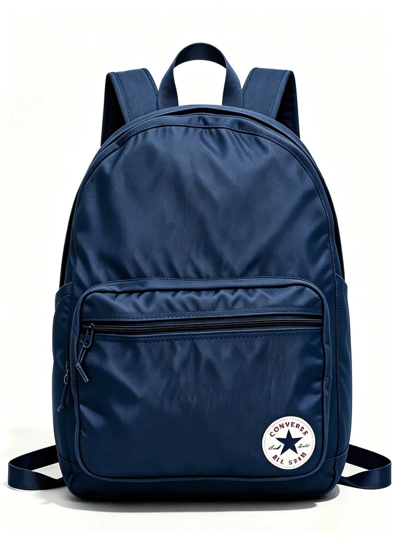 CONVERSE Back to School Classic,Converse GO 2 Navy Blue Unisex Backpack Large Capacity School Bag - Image 1