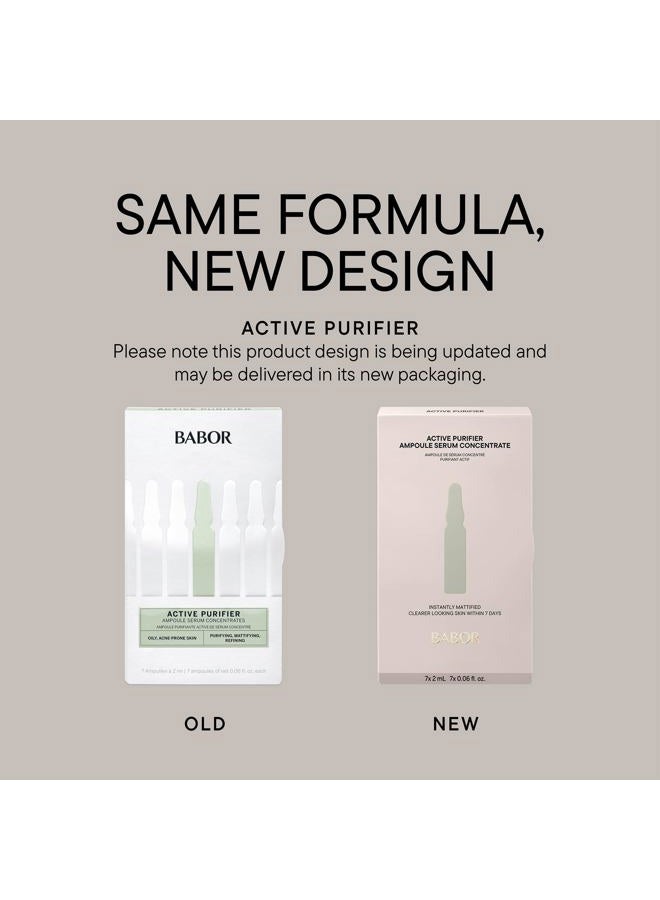 Babor Active Purifier Ampoule Concentrates for Face with Tea Tree Oil, Refine, Purify, Revitalize Dull and Dry Skin, Clean & Vegan, Results in 7 Days - Image 3