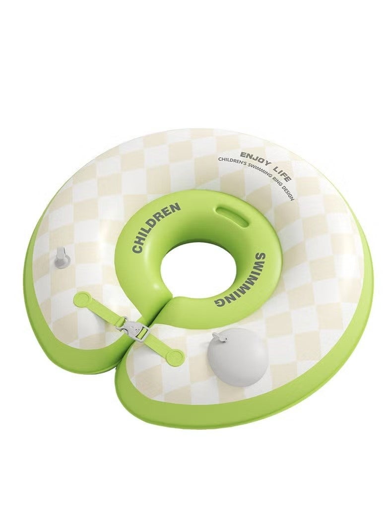 ENJOY LIFE PVC Thickened Material Baby Swimming Neck Compression Inflatable Children's Floating Toy Children's Safety Equipment Green Safety Protection,Baby Swimming Float Suitable for 0-8 Months Baby Boys Girls - Image 1