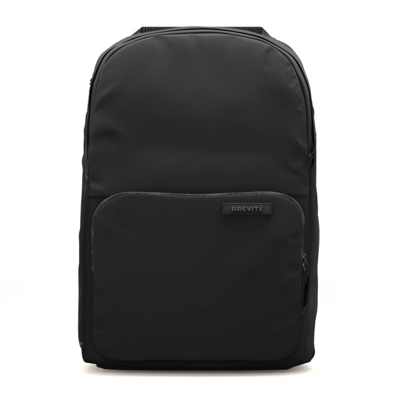 BREVITE The Brevite Backpack - Casual daypack backpacks for every function. Compact but spacious 18L aesthetic traveling backpack with laptop compartment. (Black) - Image 1