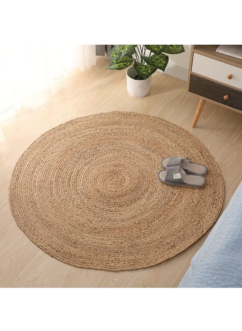 LINGWEI Modern and Simple Design Natural Jute Rug Carpet - Image 3